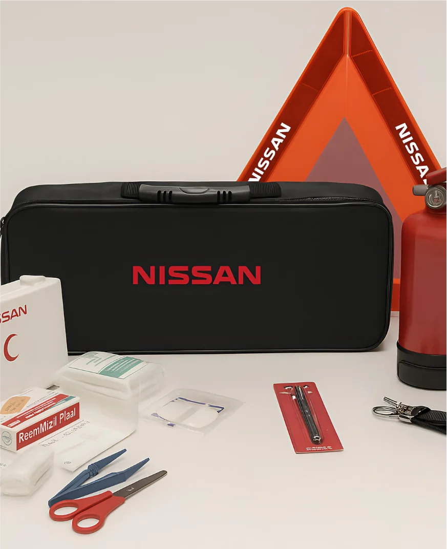 Nissan-branded car safety kit
